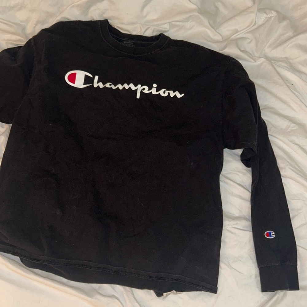Champion black long sleeve shirt